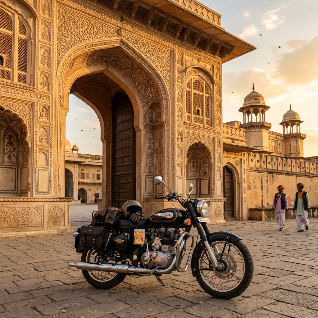 Royal Enfield Bullet on rent in Jaipur